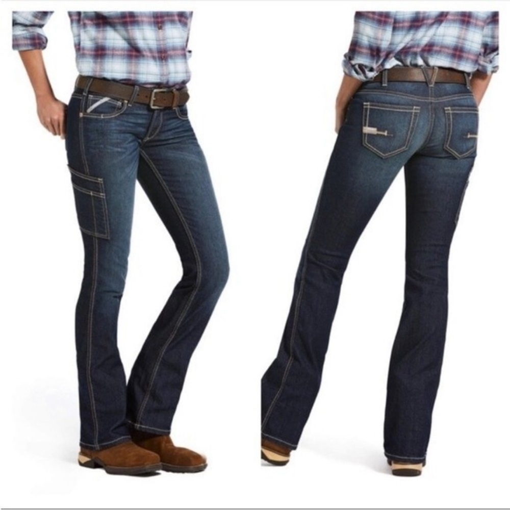 Ariat Work NWT Rebar Durastretch Riveter Bootcut Jeans Women’s Size 33 R